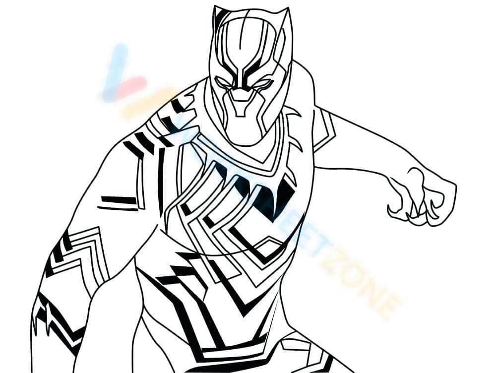 Black Panther Worksheet for Marvel Fans - Page 1