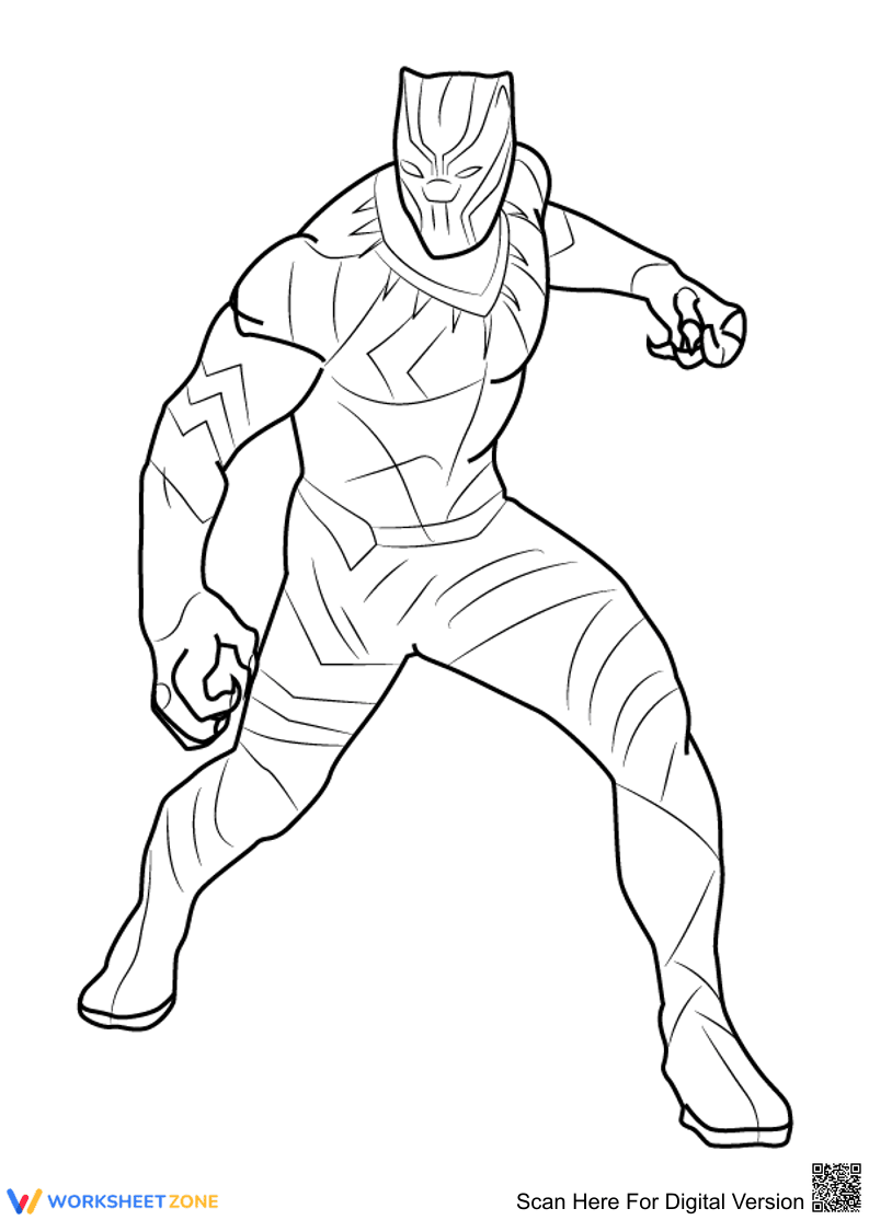 Cool Black Panther Activity Page - Page 1