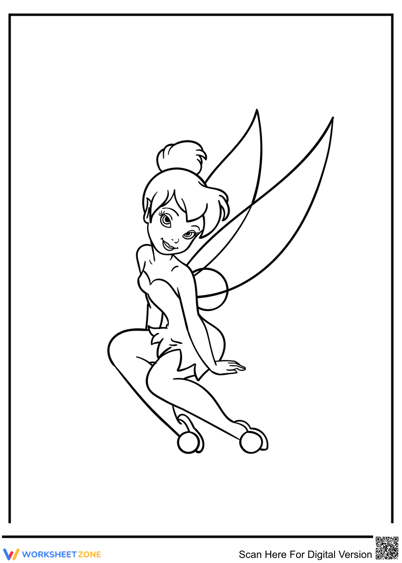 Cute Tinkerbell Learning Activity - Page 1
