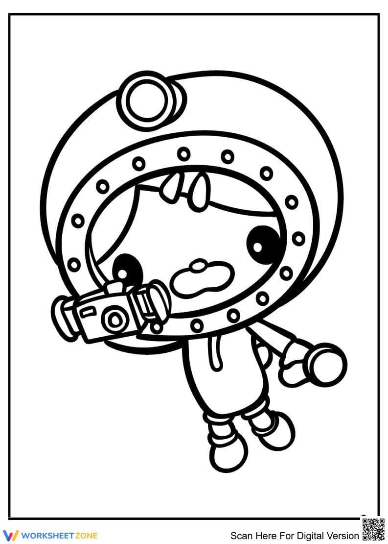 Dashi the Daschund Printable Coloring Page | Grade K-2 - Page 1