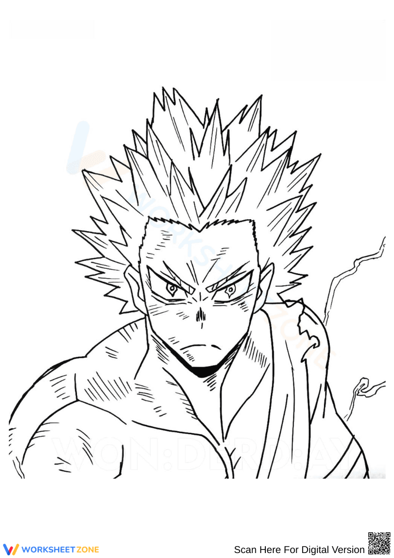 Anime Character Coloring Page - Page 1