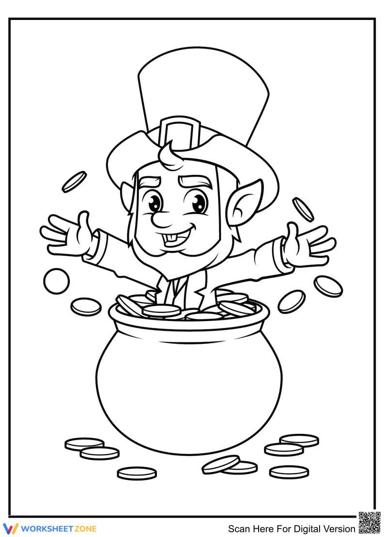 Happy Leprechaun Activity Sheet - Page 1