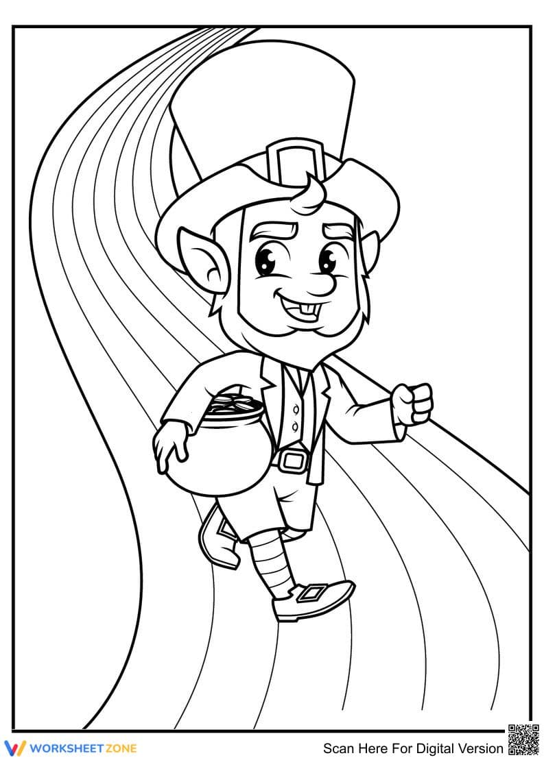 Leprechaun on the Road Worksheet - Page 1