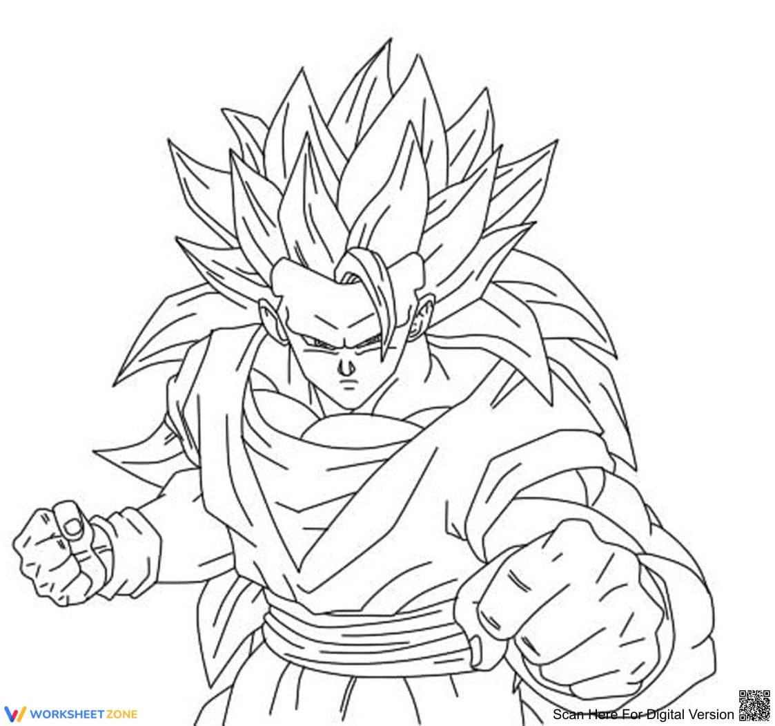 Goku Coloring Page | Essential Grade K-5 Printable - Page 1