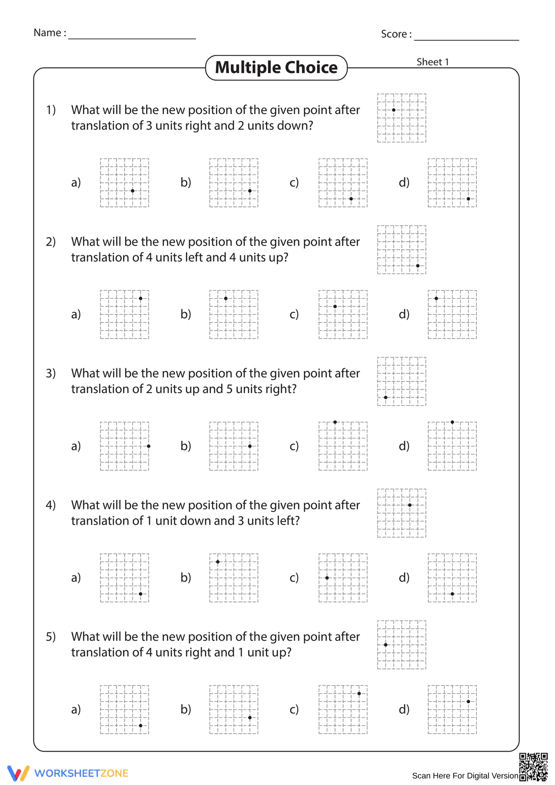 Multiple Choice Practice Exercise - Page 1