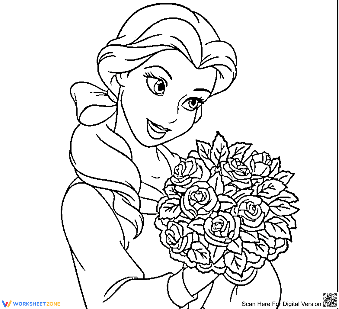 Belle Coloring Page | Essential Grade K-5 Printable - Page 1