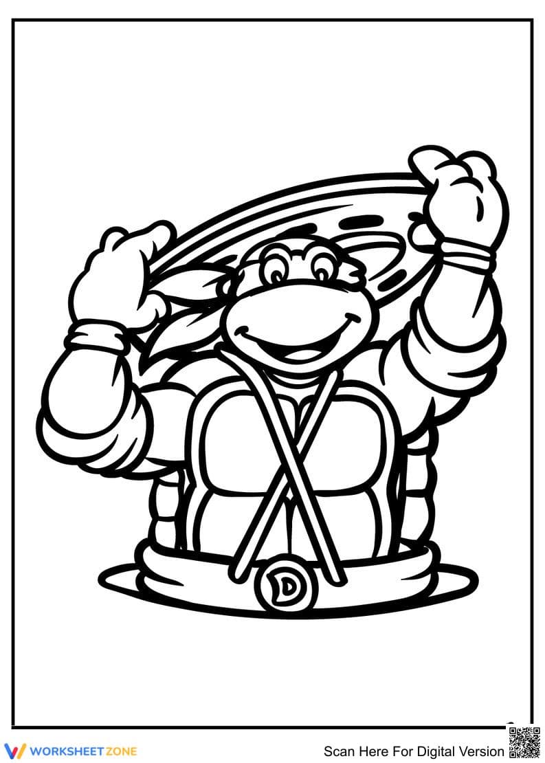 Ninja Turtles Adventure Worksheet - Page 1