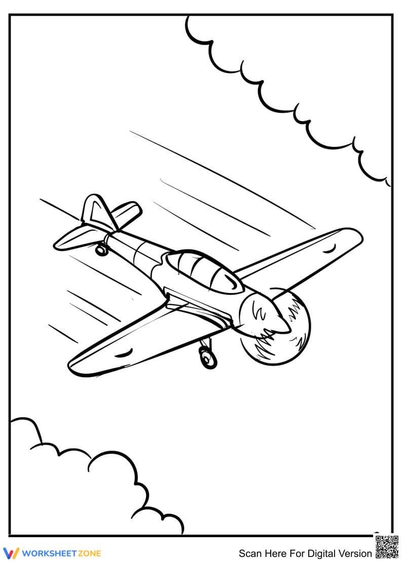 Fast Flying Airplane Worksheet - Page 1
