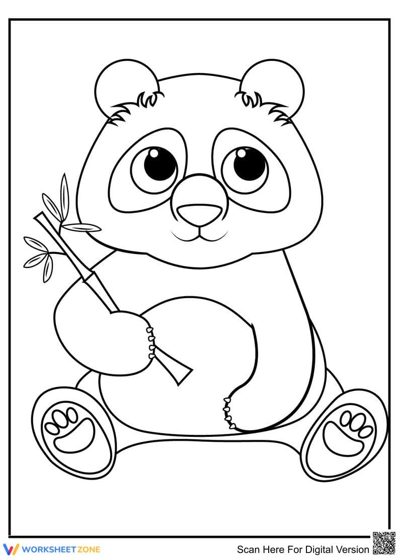 Giant Panda Coloring Page | Essential K-5 Printable - Page 1