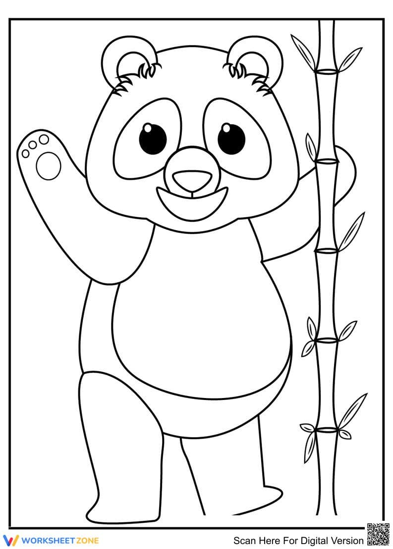 Panda Coloring Page | Essential Grade K-5 Printable - Page 1