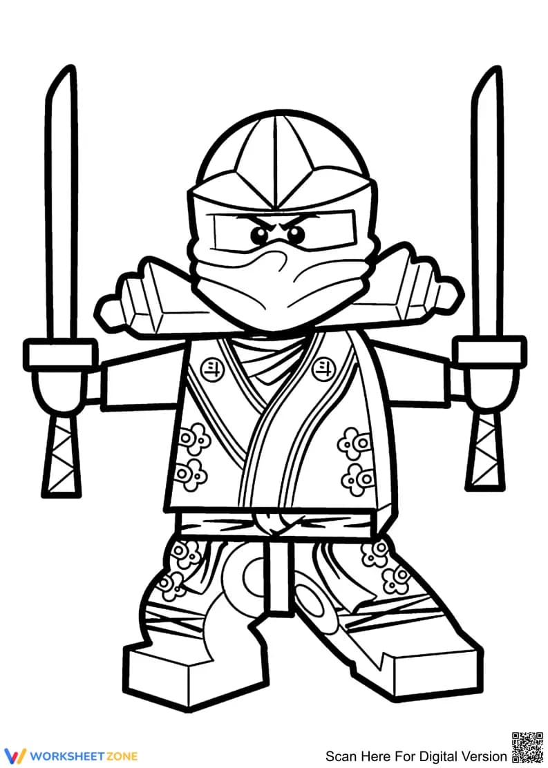 Lego Ninjago Coloring Page - Page 1