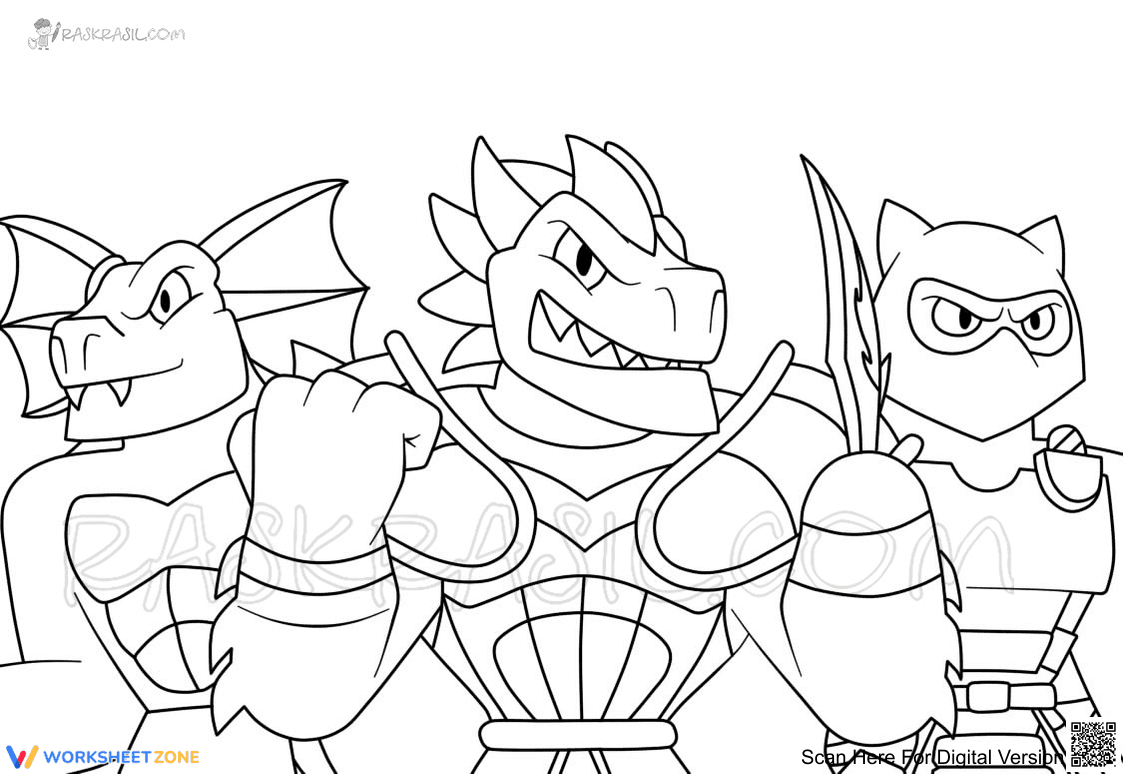 Dino Ranch Coloring Page - Page 1