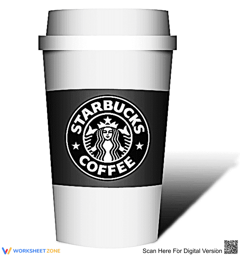 Starbucks Coffee Coloring Page | Essential K-5 Printable - Page 1