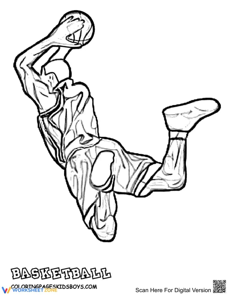 LeBron James Coloring Page | Essential K-5 Printable - Page 1