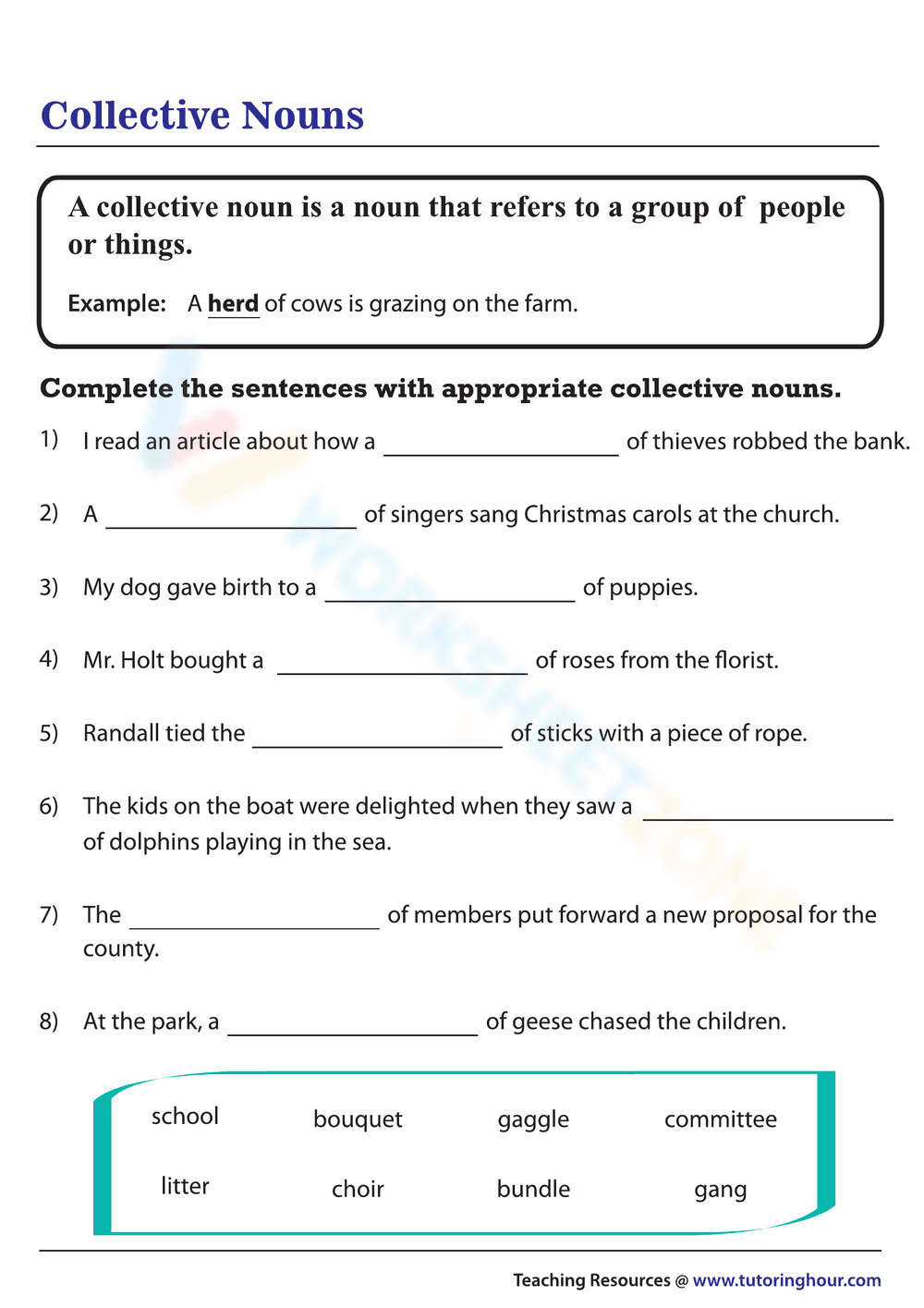 Collective nouns - Page 1