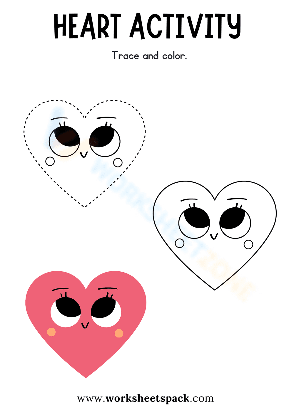 Fun Heart Activity Worksheet - Page 1
