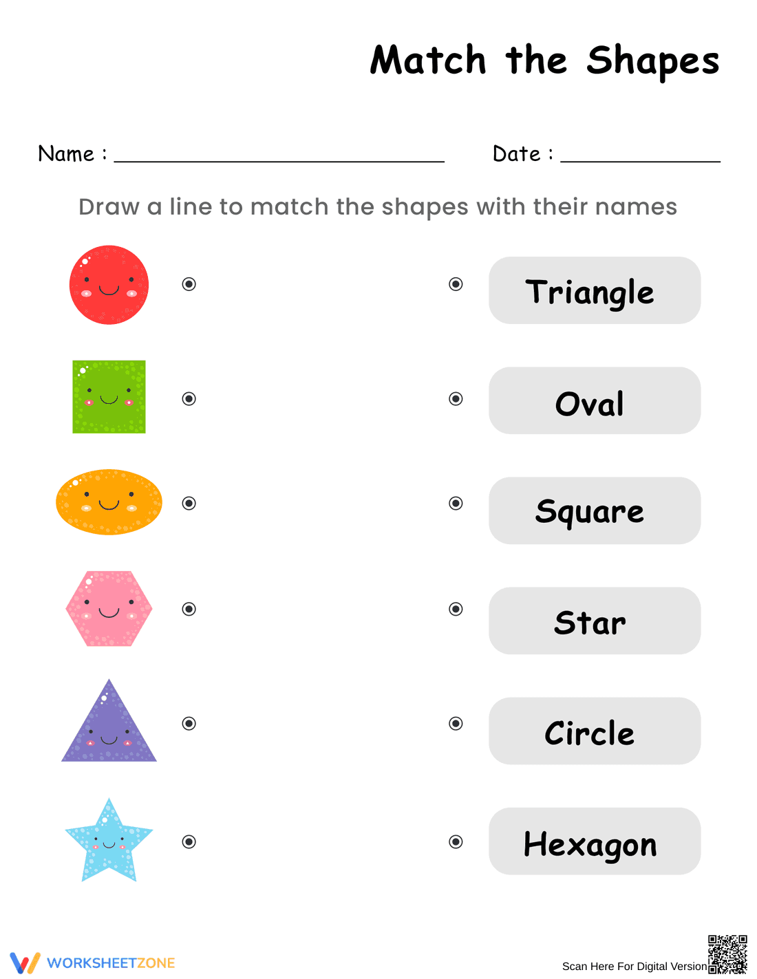 Match the Shapes - Page 1