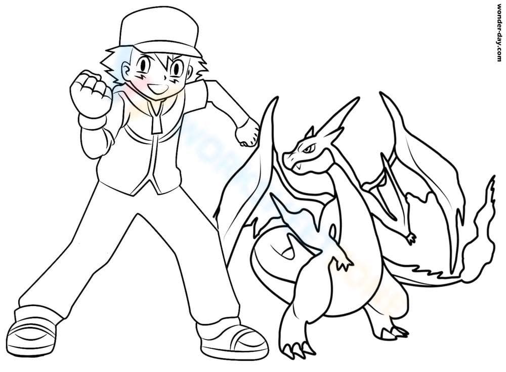 Ash and Charizard - Page 1