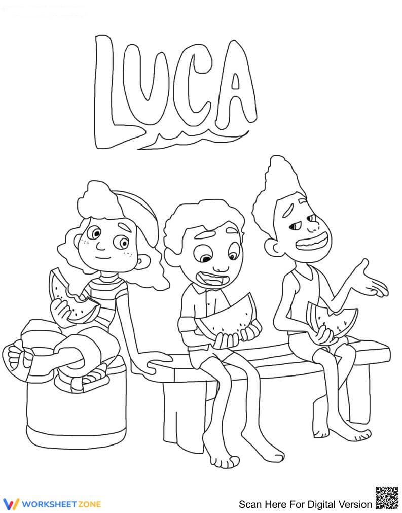 Grade K-5 Luca and Friends — Printable No-Prep Worksheet - Page 1