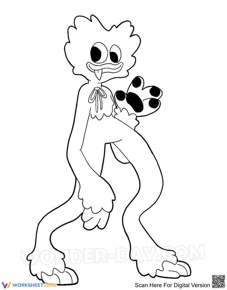 Naughty Huggy Wuggy Illustration - Page 1