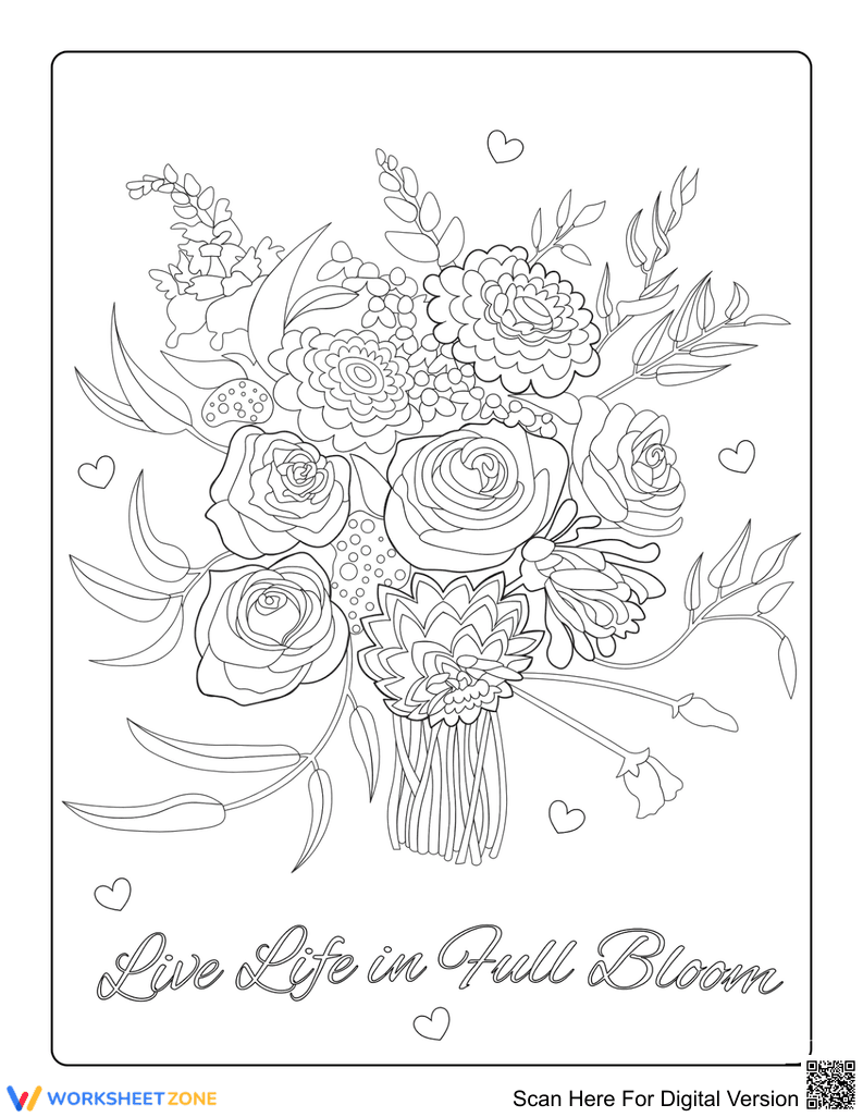 Beautiful Flower Bouquet Illustration - Page 1