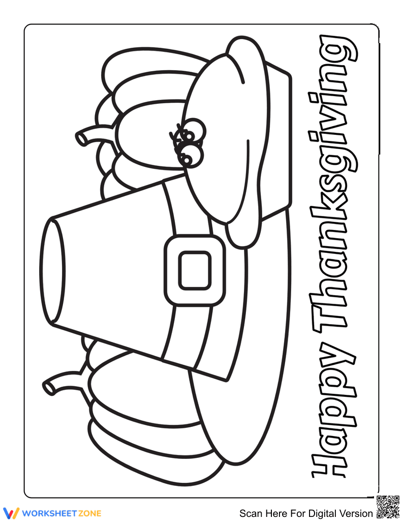Thanksgiving Coloring Worksheet | Essential Grade K-2 - Page 1
