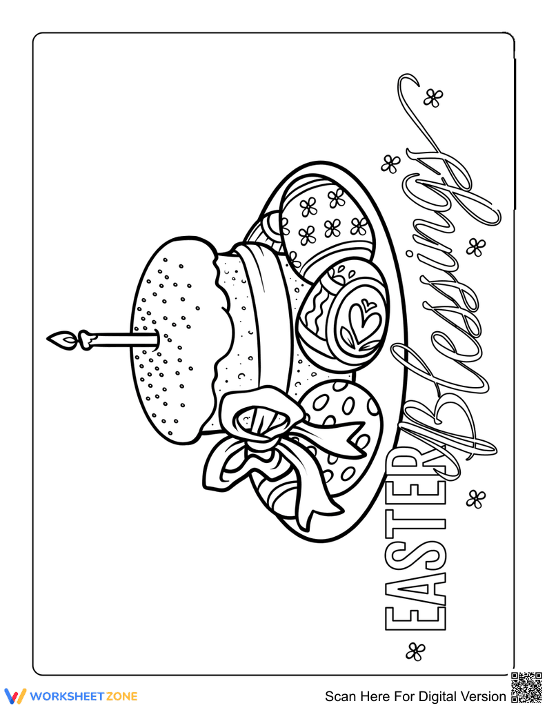 Easter Cake Illustration - Page 1