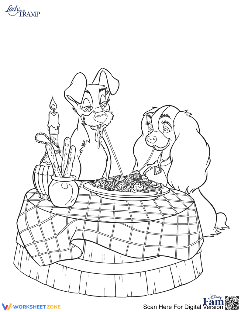 Lady and the Tramp Illustration - Page 1