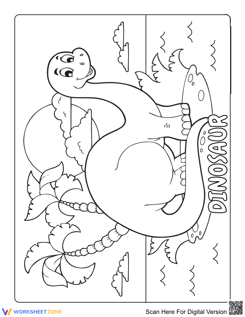Cute Dinosaur Illustration - Page 1