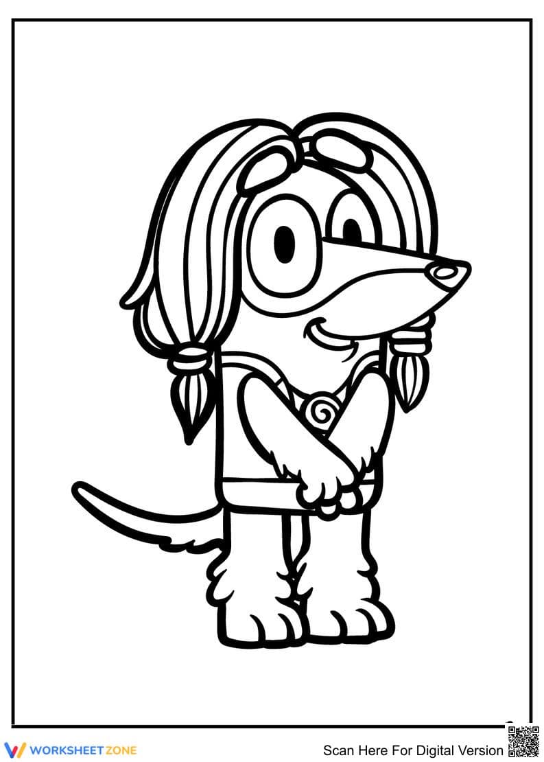 Indy Coloring Page | Essential Grade K-5 Printable - Page 1