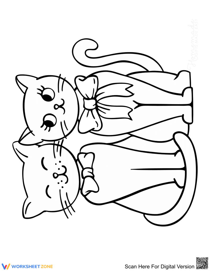 Pair of Cats Illustration - Page 1