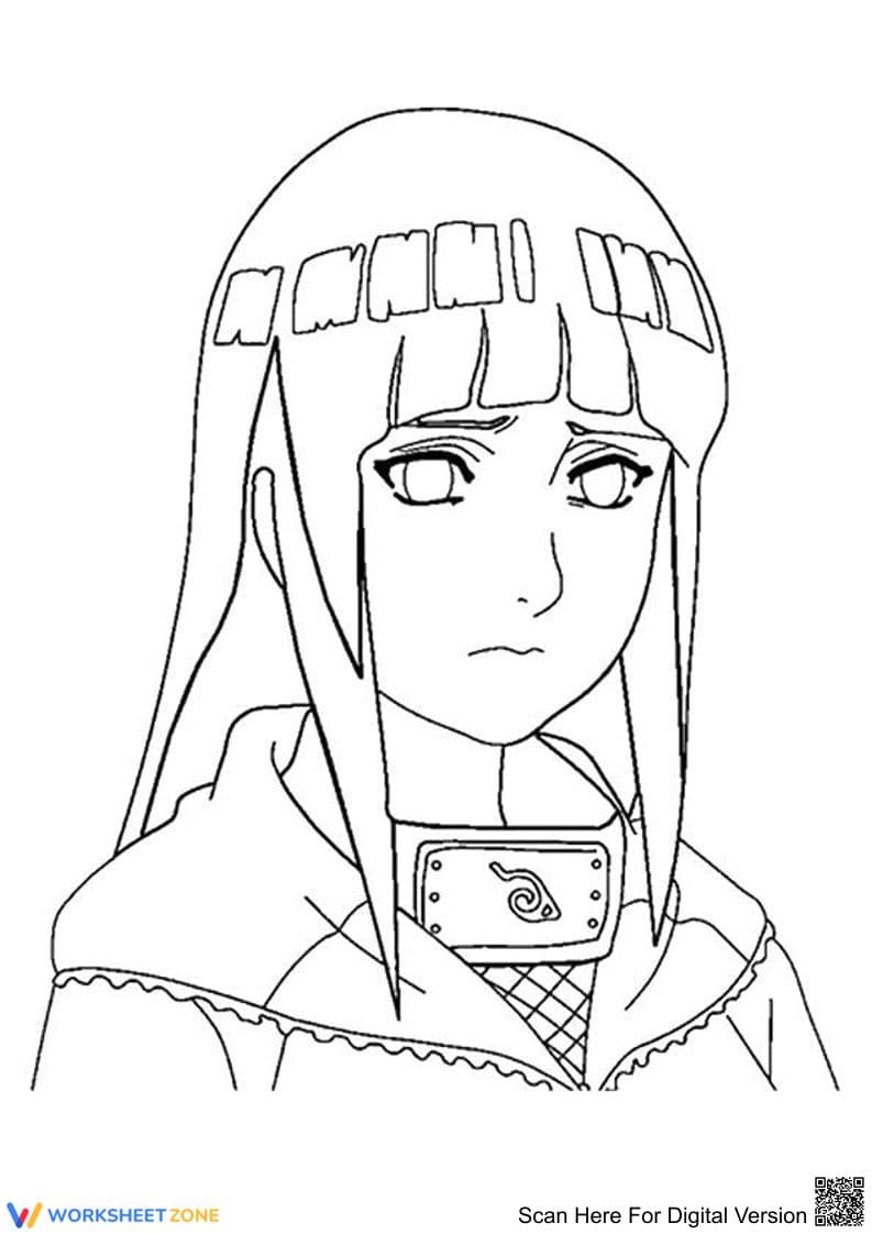 Printable Anime Coloring Page | Grade K-5 Art - Page 1