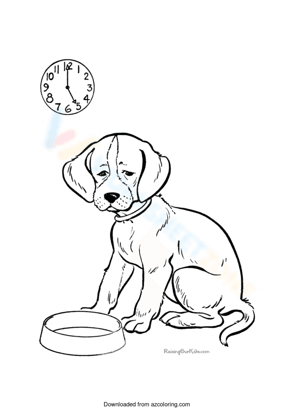 Dog Feeling Hungry Illustration - Page 1