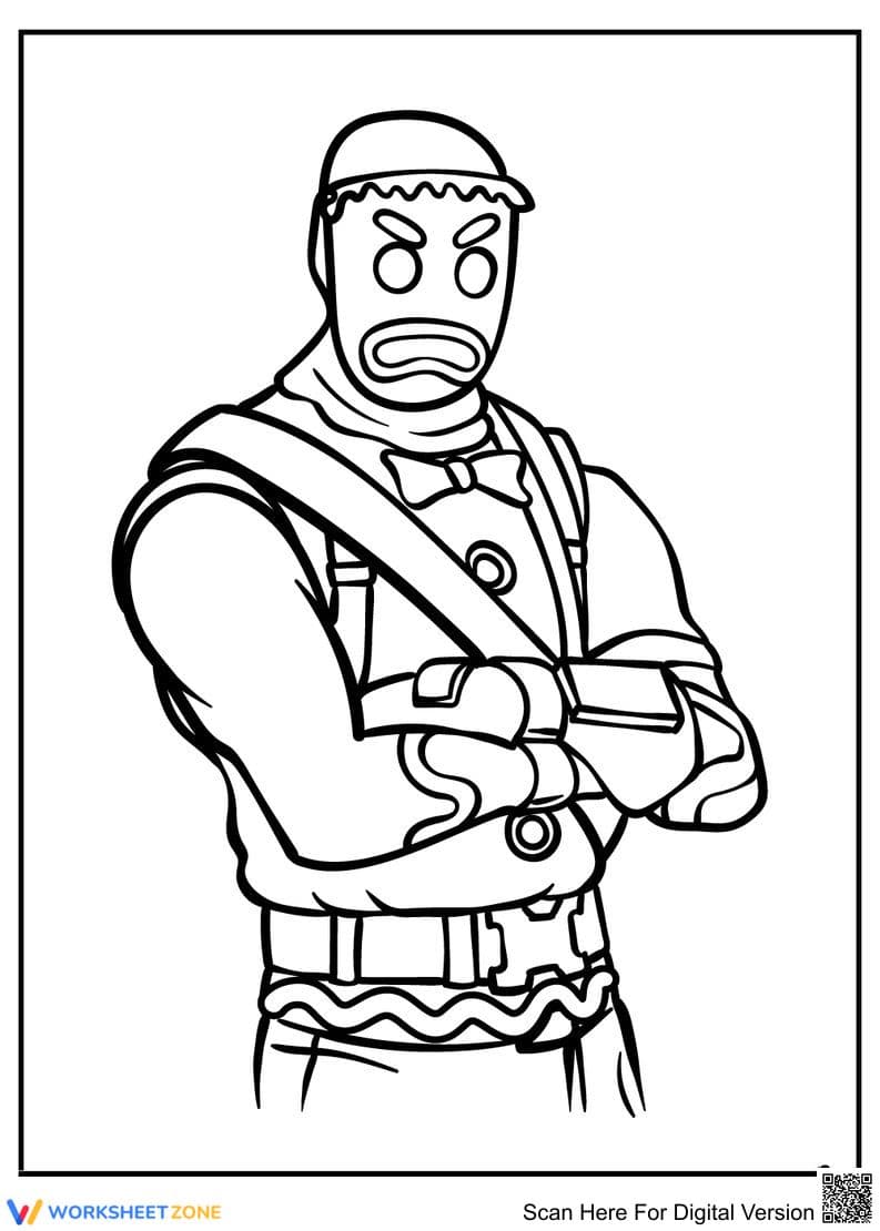 Maskman Illustration Worksheet - Page 1