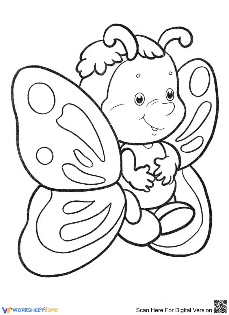 Baby Butterfly Reading Comprehension Worksheet - Page 1