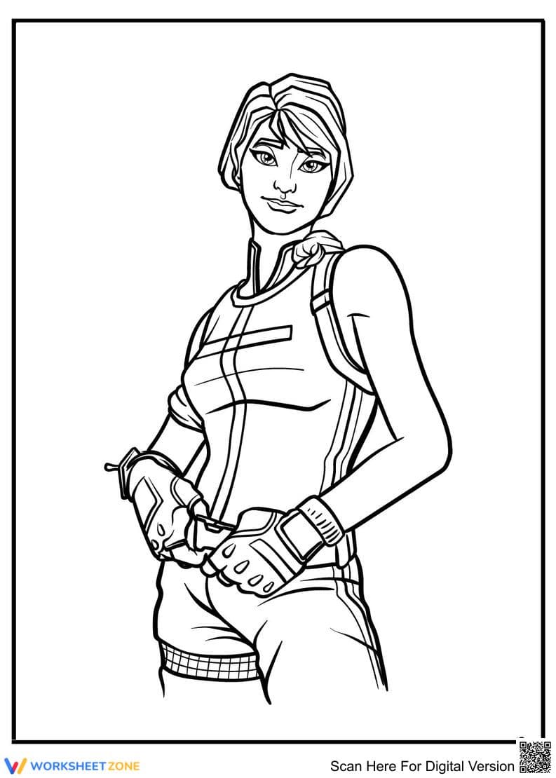 Fortnite Headhunter Coloring Page | Printable Ready - Page 1