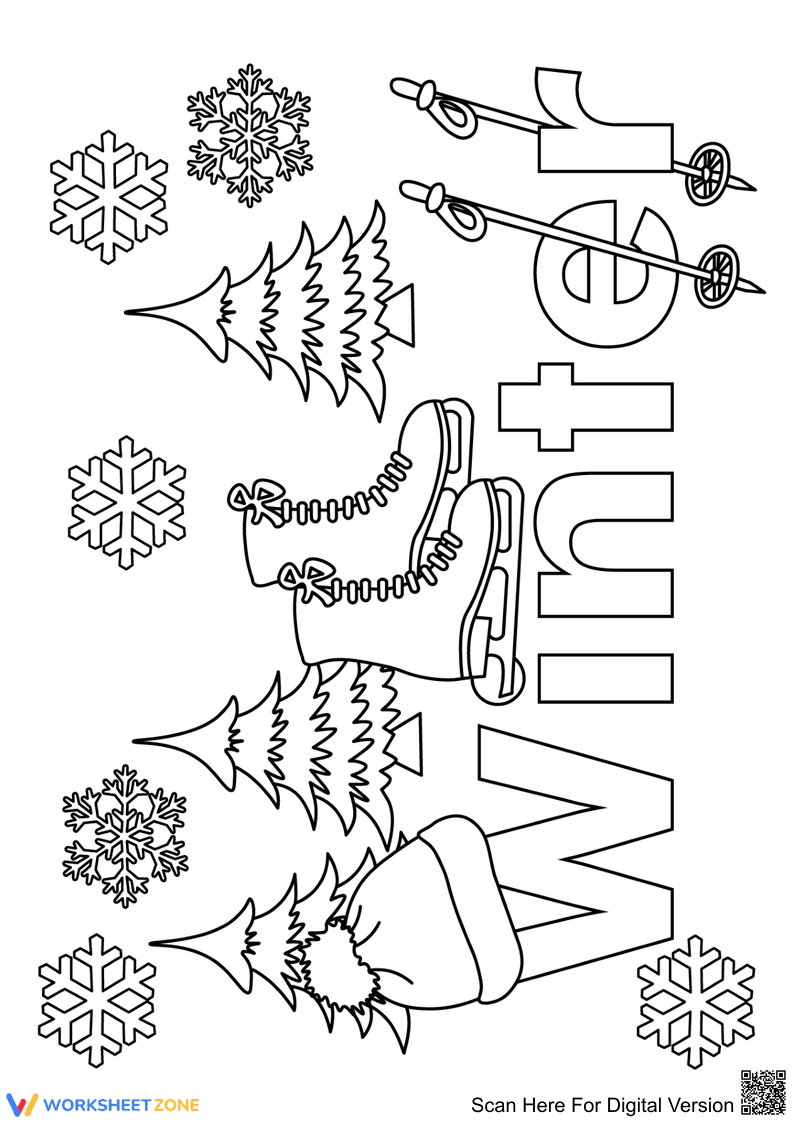 Identify Winter Objects: A Seasonal Vocabulary Builder - Page 1