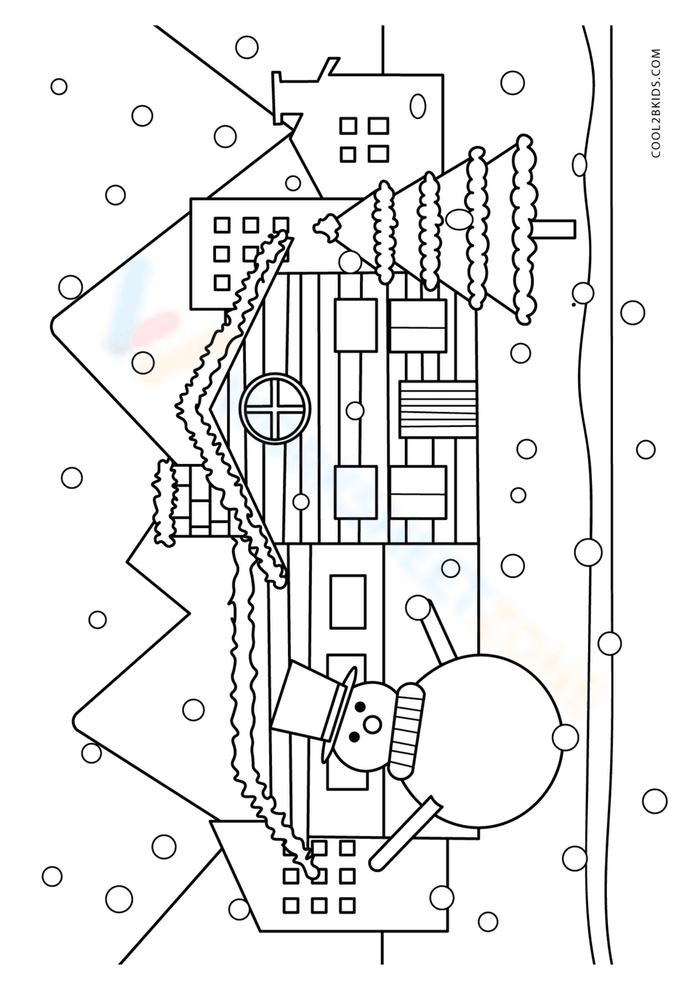 Winter in the Neighborhood: A Seasonal Scene - Page 1