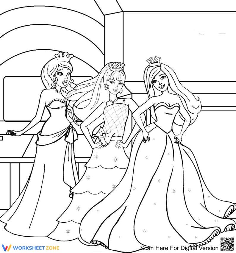 Barbie Princess Charm School: Art Fun - Page 1