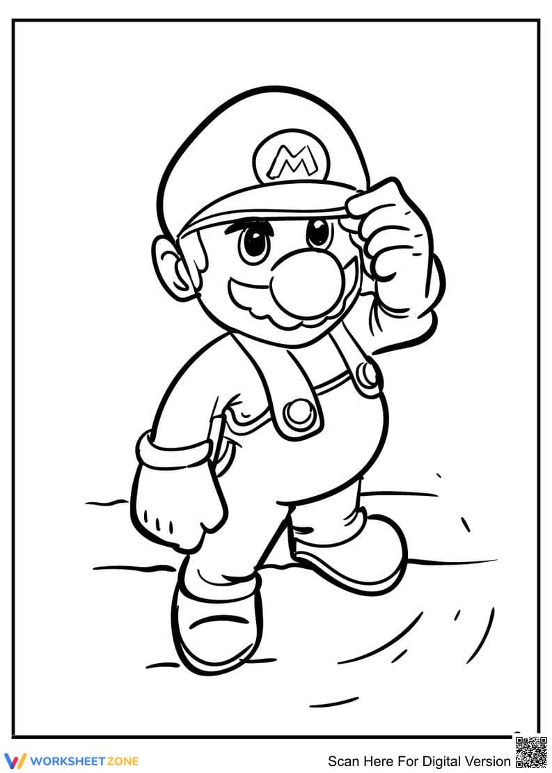 Super Mario Bros: Fun Art Activity - Page 1