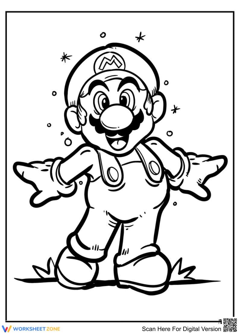 Excited Mario Illustration - Page 1