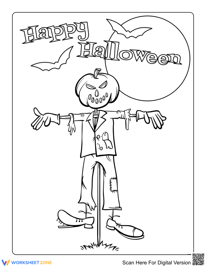 Scarecrow with Pumpkin Head - Page 1