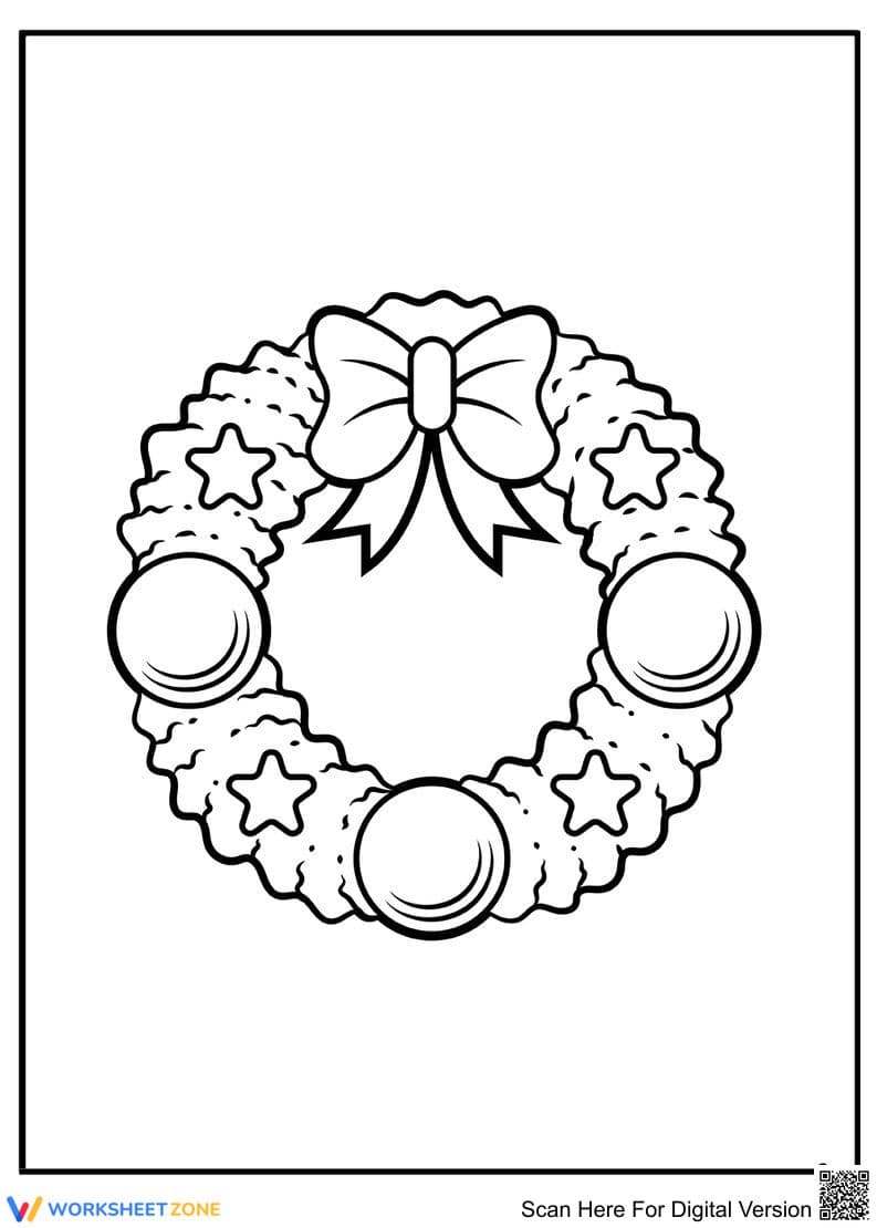 Christmas Garlands Coloring Page | Essential Holiday Fun - Page 1