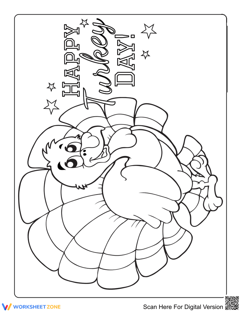 Happy Turkey Day Illustration - Page 1