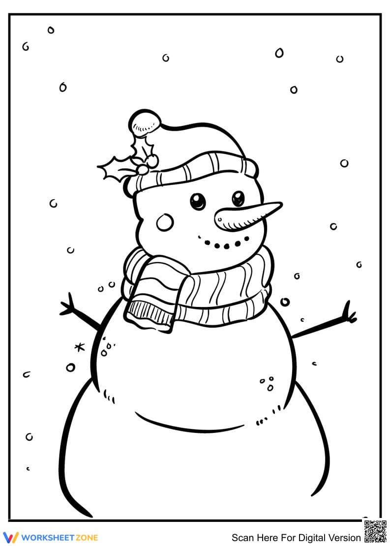 Lovely Snowman Illustration - Page 1