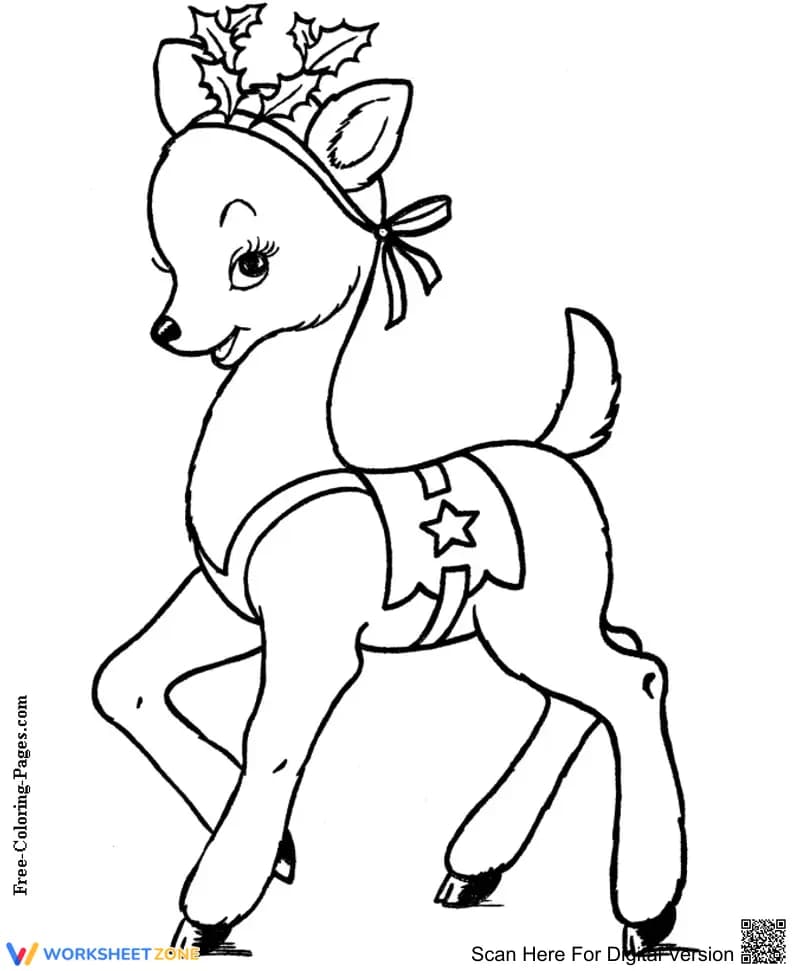 Christmas Rudolf Worksheet for Holiday Fun - Page 1