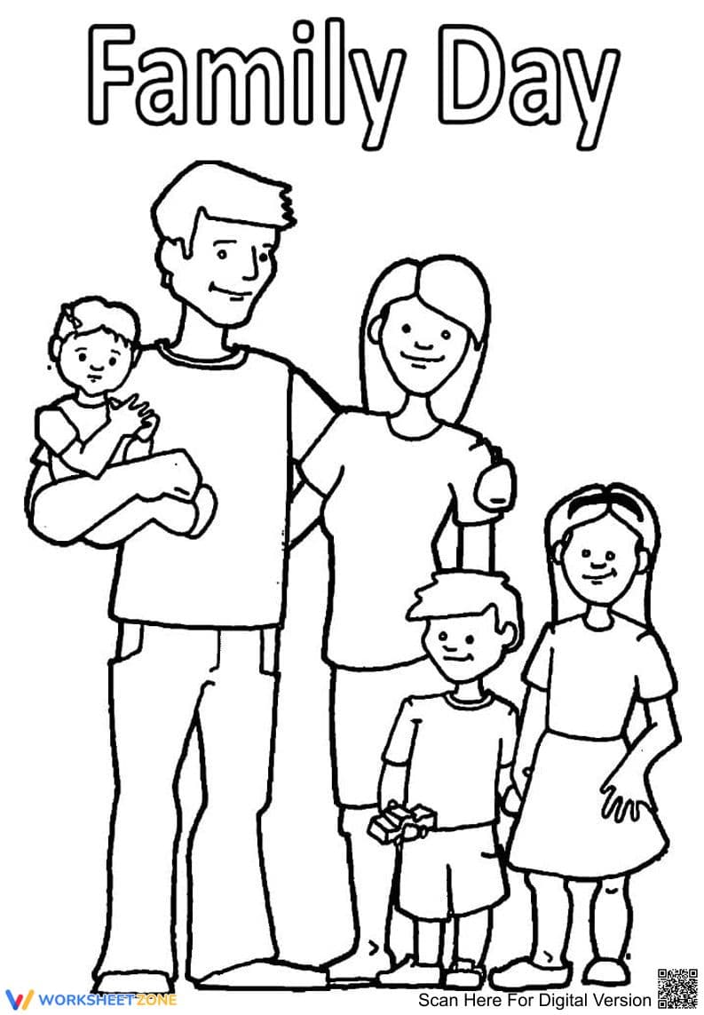 Enjoy a Fun Family Day with this Worksheet - Page 1