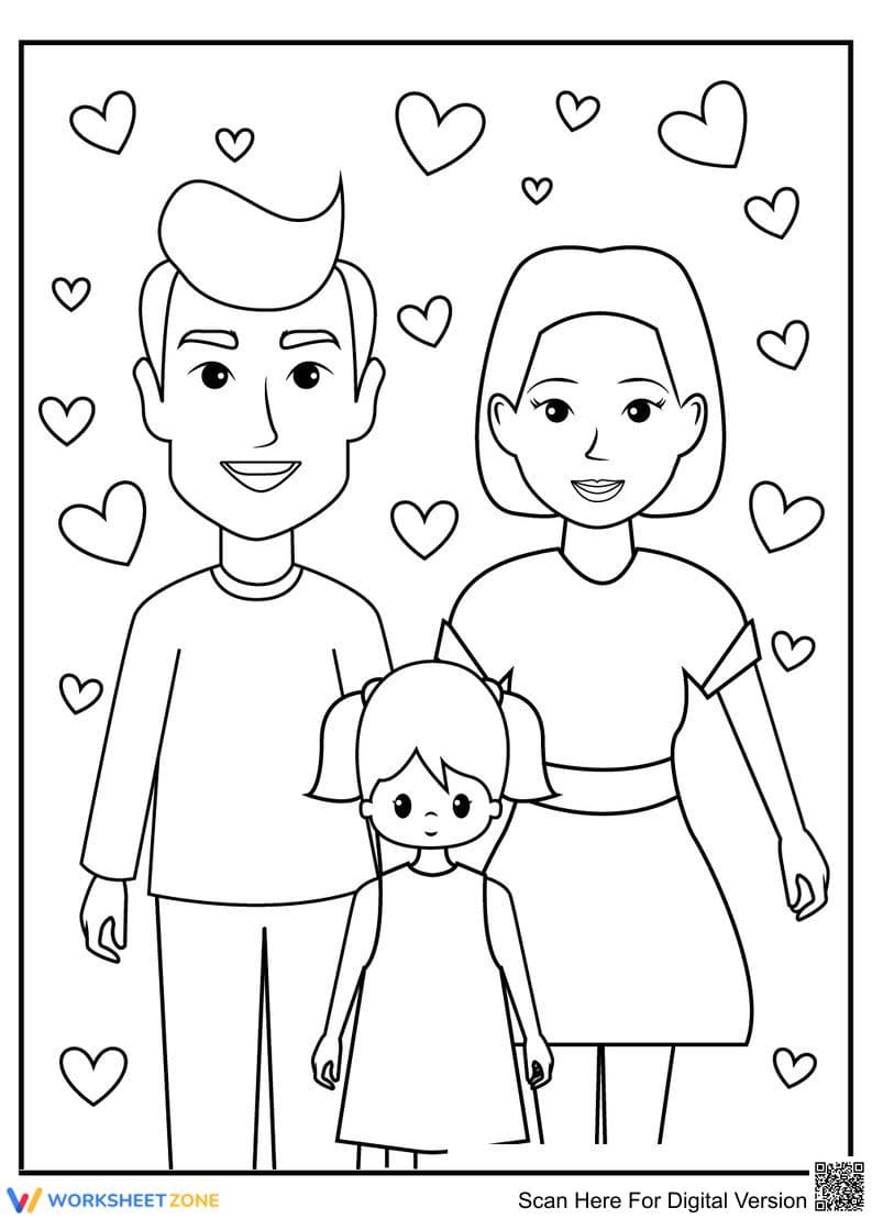Lovely Family Activities Worksheet - Page 1