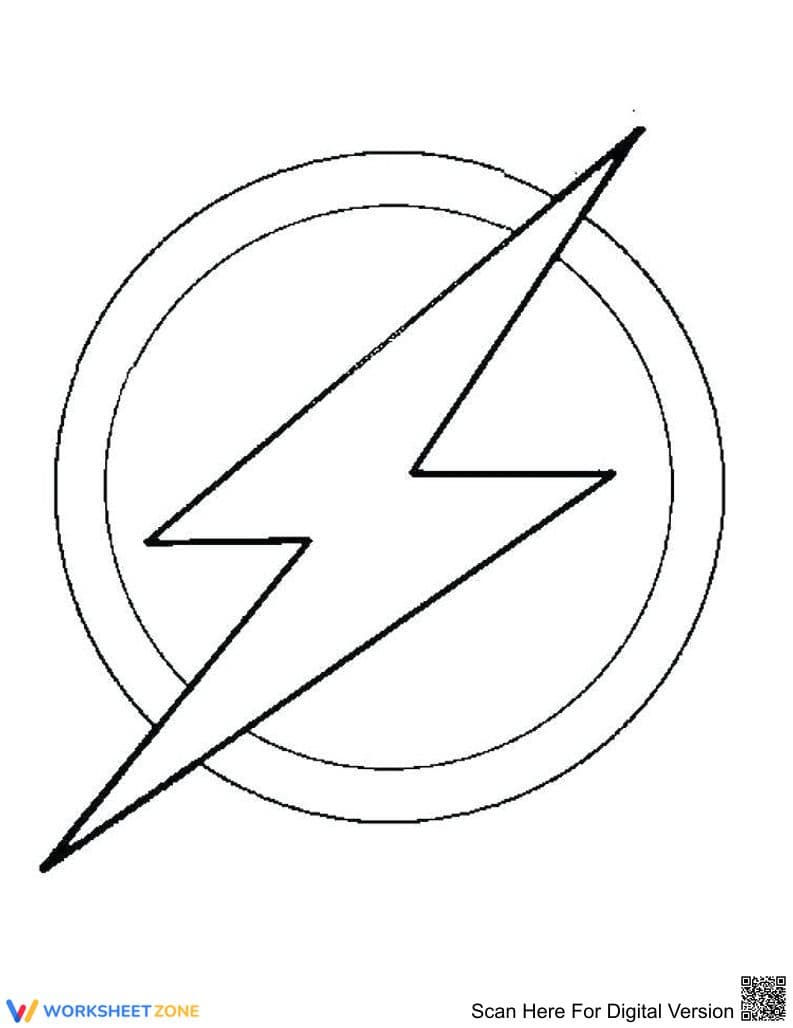 Learn the Flash Symbol with this Worksheet - Page 1