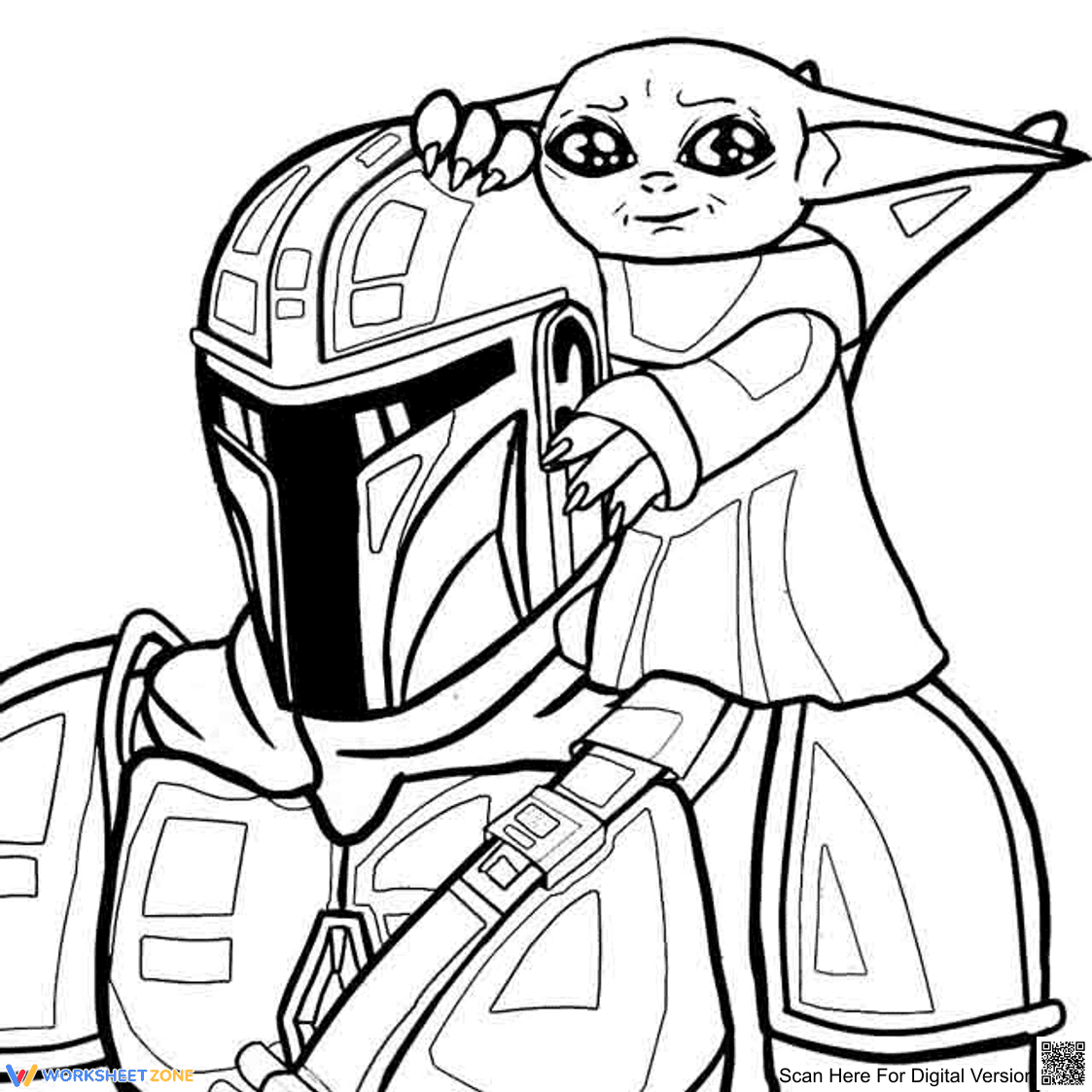 Mandalorian and Baby Yoda 2 Worksheet - Page 1